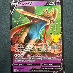Zacian V Pokémon Card